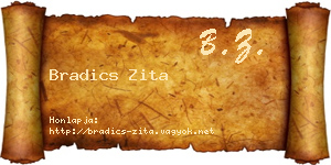 Bradics Zita névjegykártya